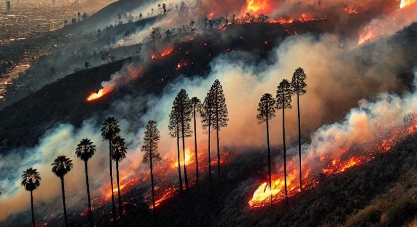 Los Angeles tűz: tűztornádókat videóztak