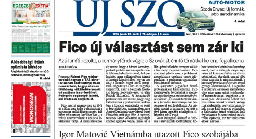 Miről ír a hétfői Új Szó?