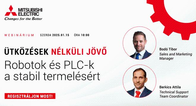 Ingyenes webinár – Robotok és PLC-k a stabil termelésért