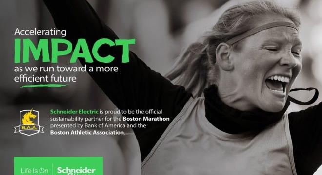 A Boston Maratont szervező B.A.A. fenntarthatósági partnere lett a Schneider Electric