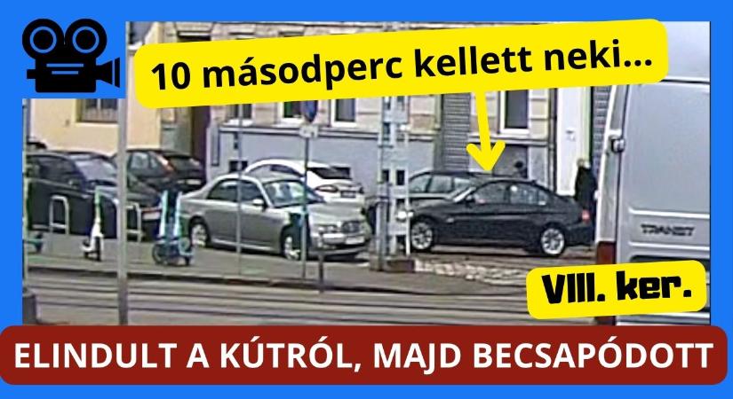 Elindult a BMW-s a kútról, tíz másodperc múlva rommá tört egy Fordot a VIII. kerületben