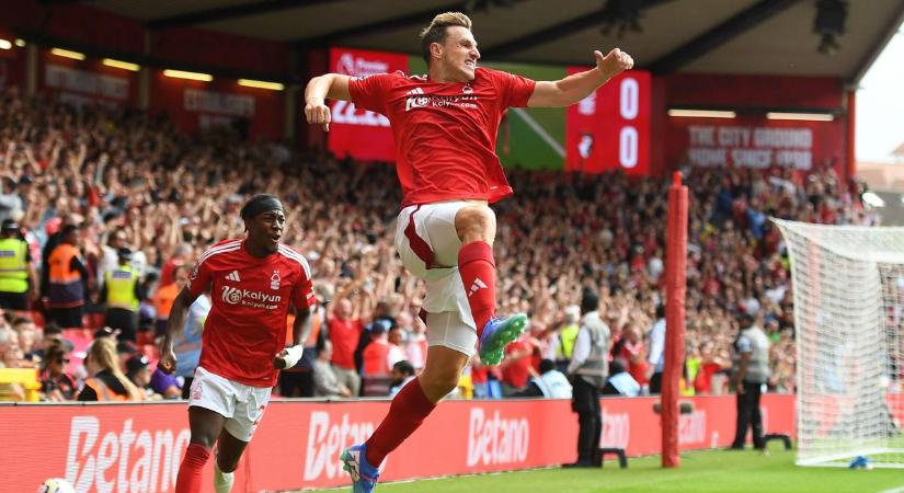 Történelmi formában ragyog a megújult Nottingham Forest, a Liverpool mai ellenfele