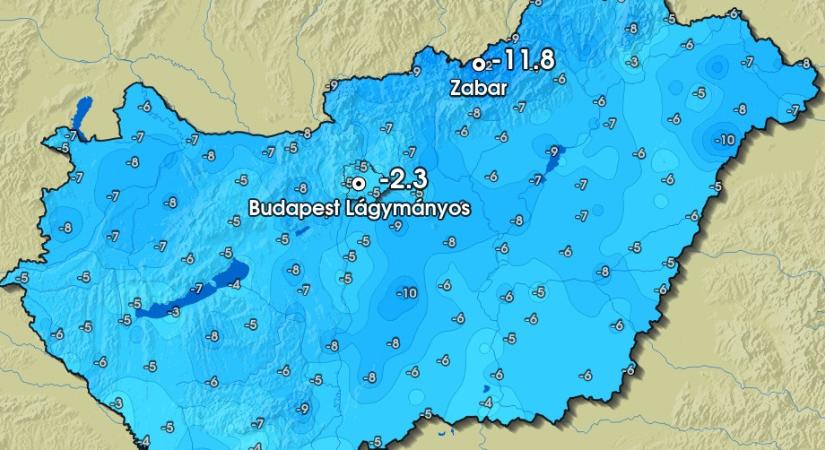 Ez volt az idei tél leghidegebb éjszakája