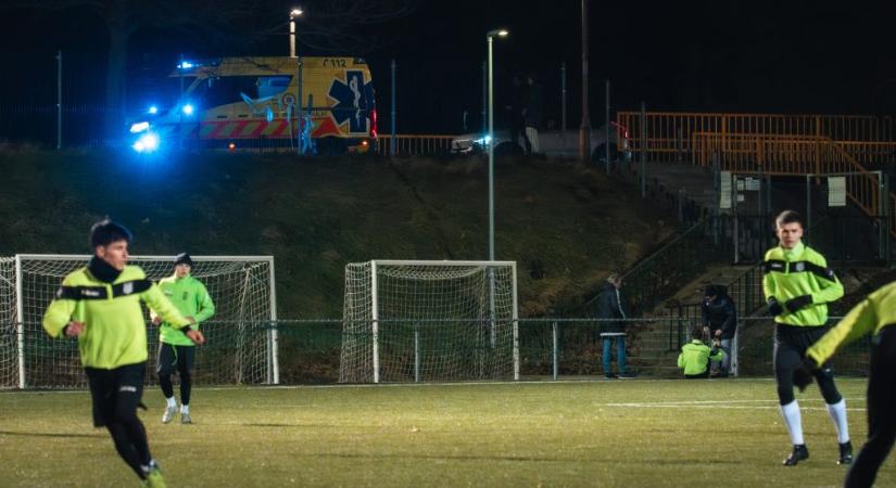 Mentő vitte el a Szombathelyi Haladás focistáját az edzésről