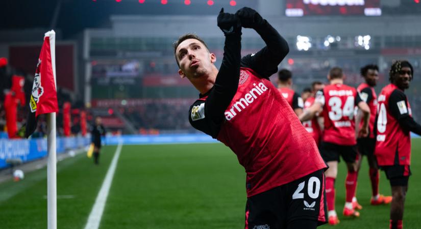 Bundesliga: Alejandro Grimaldo szabadrúgásgóljával tartotta otthon a három pontot a Bayer Leverkusen – videóval