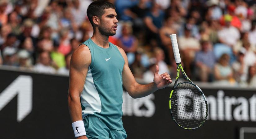 Alcaraz szokatlan élménye, ellenfelének szurkolt az Australian Open közönsége