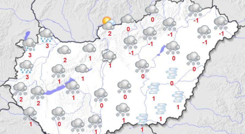 Egész napos havazásra számíthatunk