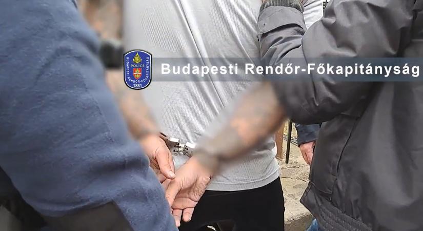 Egy brit férfira csaptak le a budapesti rendőrök – videó