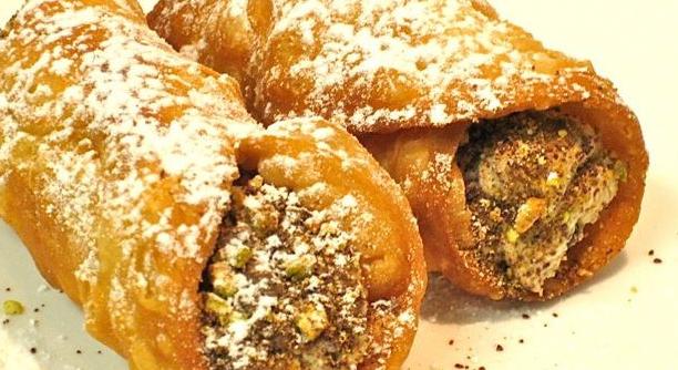 Batátás cannoli