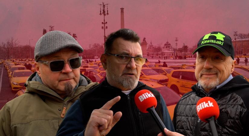 „Akik nincsenek itt, nem látnak messzebb a saját kocsijuk orránál” - a Hősök terén tüntettek a taxisok - videó