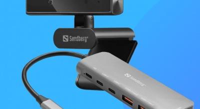 Itt az új Sandberg USB-C dokkoló és arcfelismerő webkamera