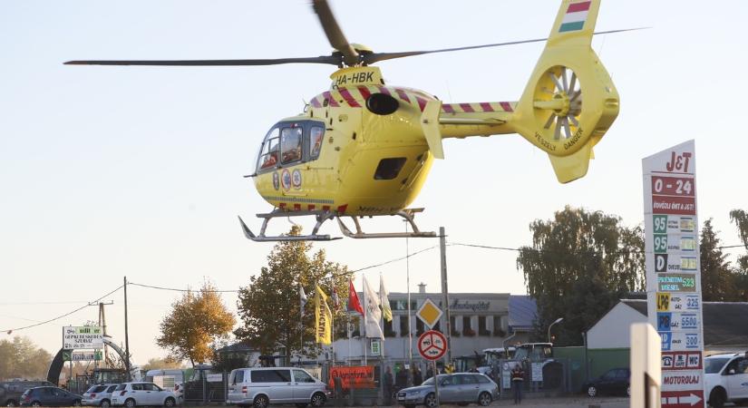 Gumicukor akadt egy kisgyerek torkán Komárom-Esztergomban – Mentőhelikopter érkezett a helyszínre