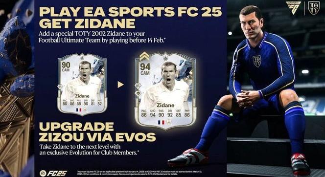 EA Sports FC 25: Zidane kártyát kap minden játékos – és akár 94-es szintig fejleszthetik