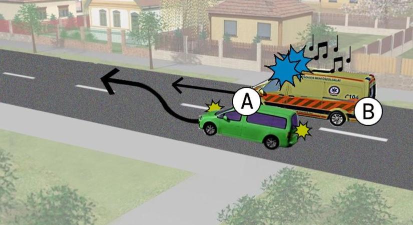 Kresz-teszt: megelőzhetem a megkülönböztető jelzést használó járművet?