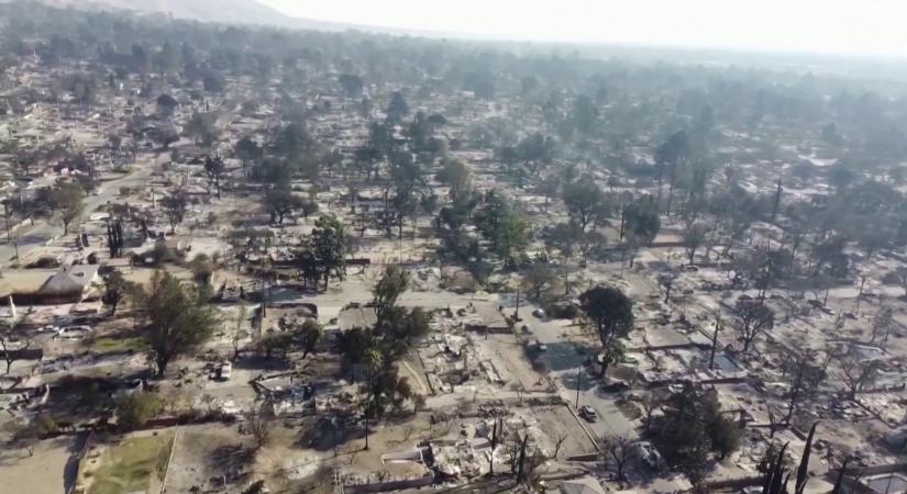 A szennyezett levegőminőség kényszeríti otthonukban maradásra a lakosokat a Los Angeles-i tüzek után  videó