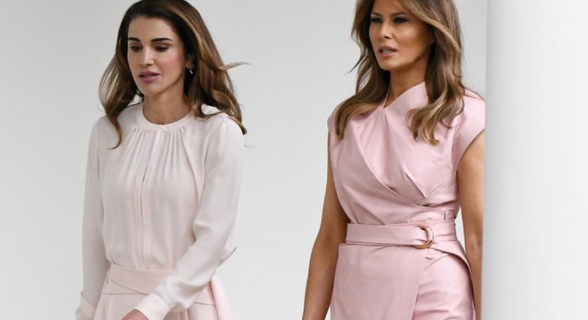 Ránija és Melania Trump találkoztak: a királyné túlszárnyalta a first ladyt, kék ruhájában szebb volt, mint valaha