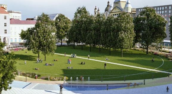 Elkészült a budapesti Városháza Park látványterve