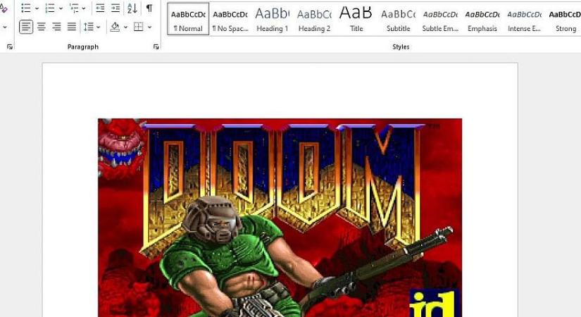 A PDF után a Word dokumentumformátumba is portolták a Doom-ot