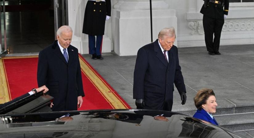 Így indult el a Capitoliumba Donald Trump és Joe Biden  videó