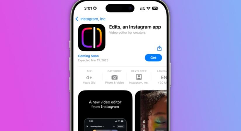 A Meta bejelentette az Edits nevű, CapCut-rivális videószerkesztő alkalmazását