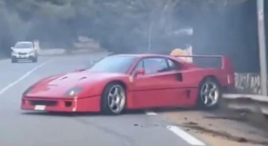 Összetörte egy szerelő Lando Norris Ferrari F40-esét