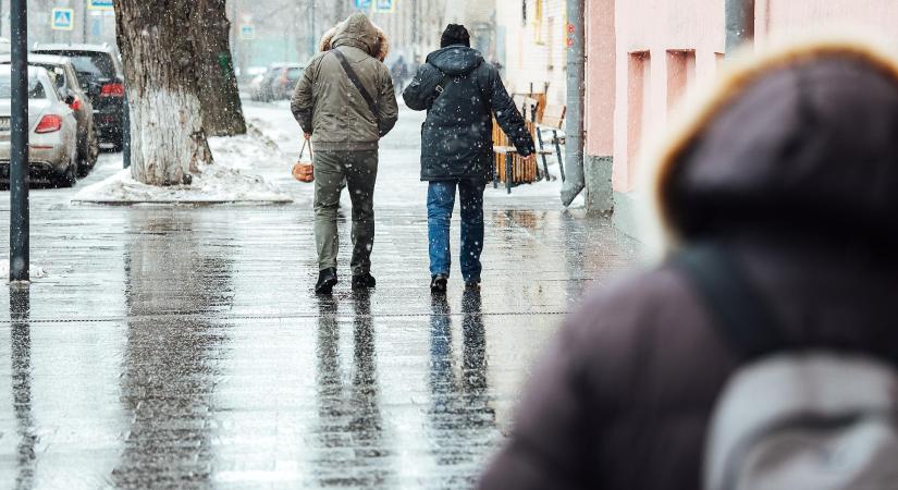 Veszélyjelzés: egyre nagyobb területen várható ónos eső