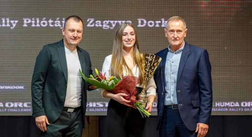 Zagyva Dorka az év női rally pilótája