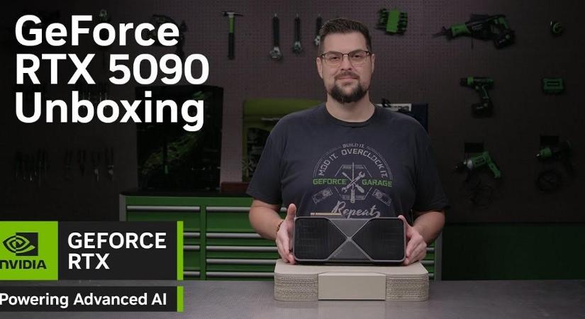 Unboxing-videón az Nvidia GeForce RTX 5090 Founders Edition