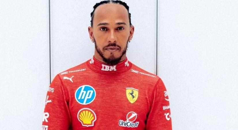 F1: Hamilton a pályán a Ferrarival