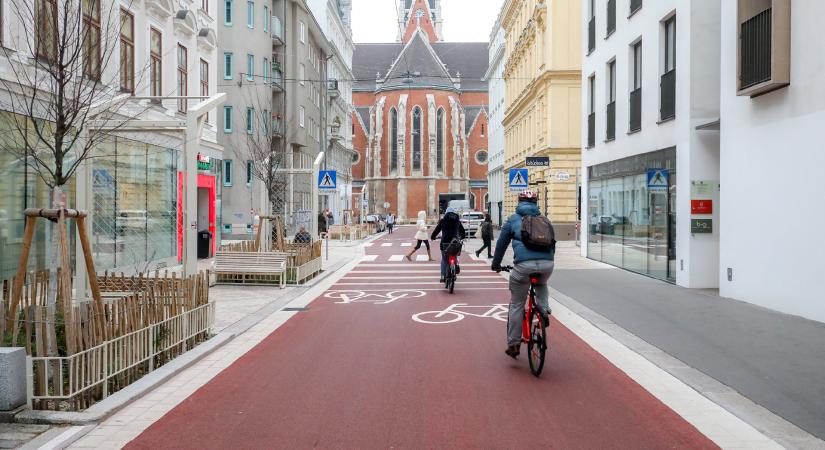 Tavaly 23 kilométernyi új kerékpárút épült Bécsben