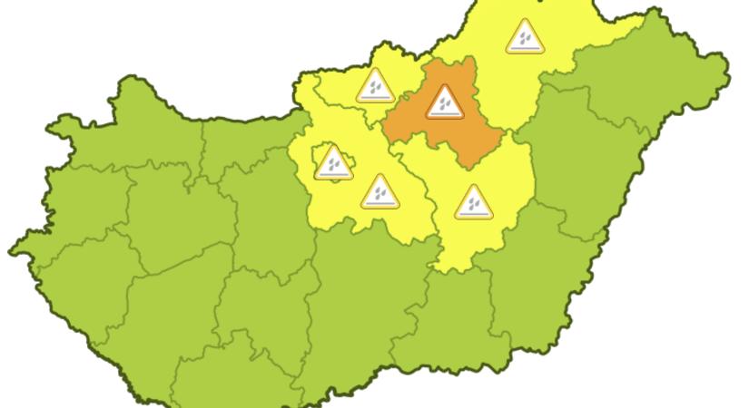 Ónos eső keseríti meg a reggelt északon, figyelmeztetnek