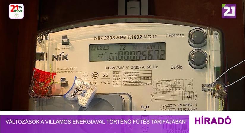 Változások a villamos energiával történő fűtés tarifájában (videó)