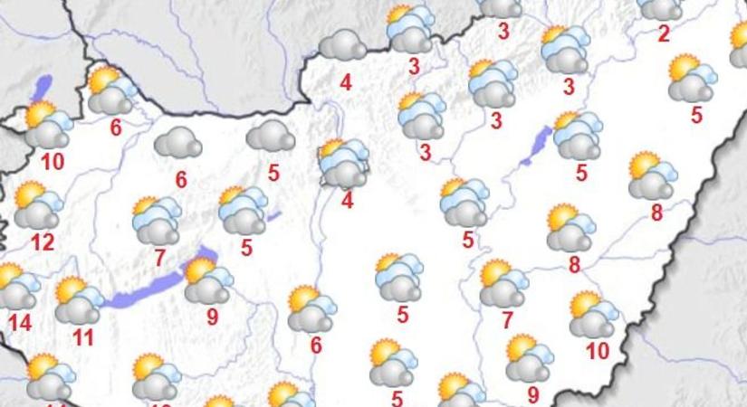 Szombaton napsütéses idő várható