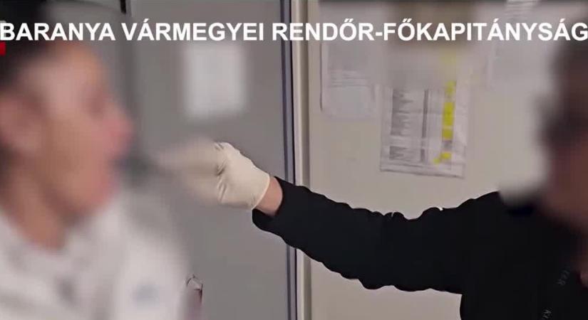 Anyát és három fiát kapcsolták le a baranyai rendőrök  videó