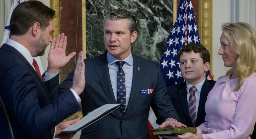 Letette hivatali esküjét Pete Hegseth, az Egyesült Államok új védelmi minisztere