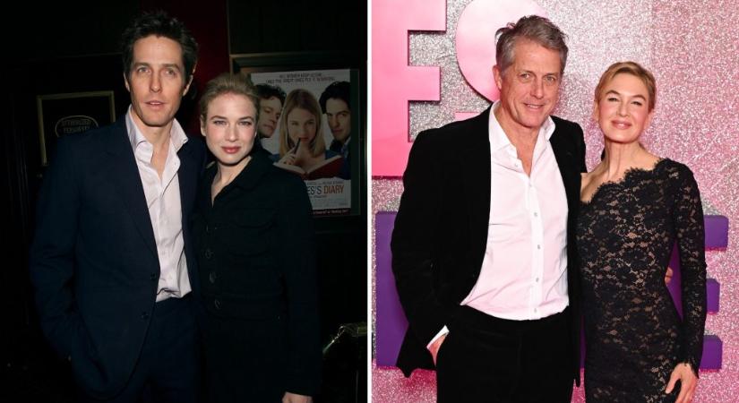 Így festett Renée Zellweger és Hugh Grant a Bridget Jones premierjén 2001-ben és a minap