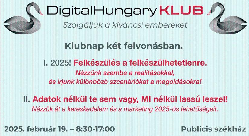 Felkészülés a felkészülhetetlenre! DigitalHungary Klub programajánló!