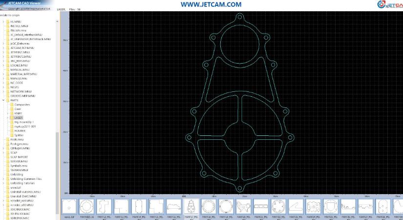 A JETCAM frissítette az ingyenes CAD Viewert, mely ezentúl fejlettebb kezelőfelülettel rendelkezik