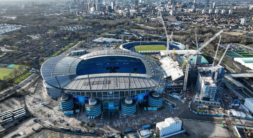 Kigyulladt a Manchester City stadionja a sorsdöntő mai BL-meccs előtt