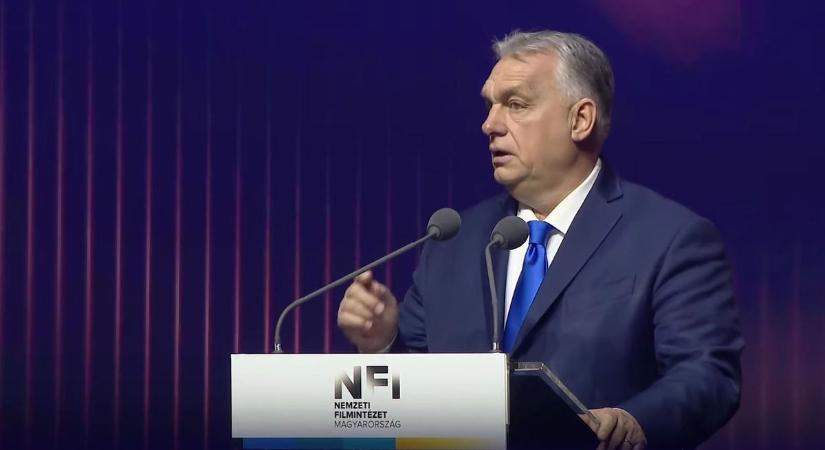 Orbán Viktor beszédet mond az új fóti filmstúdió átadásán  videó