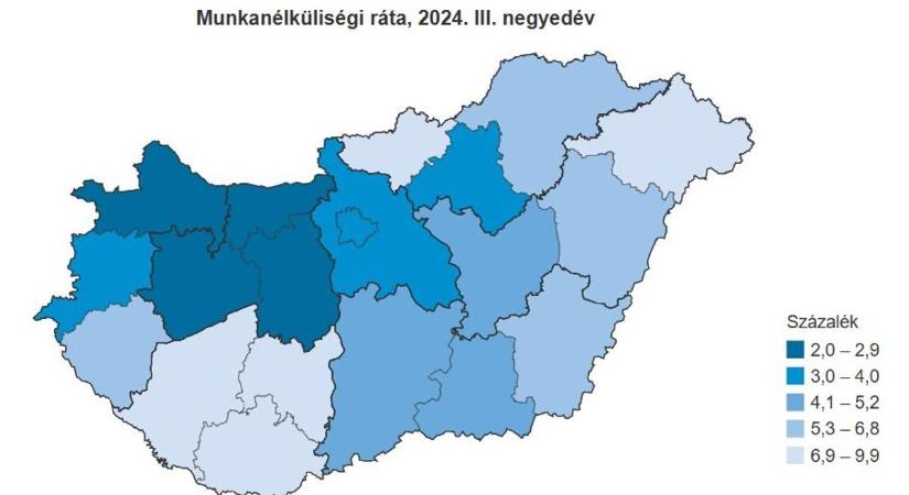 Fejér idén is a TOP5 foglalkoztatási megyék között