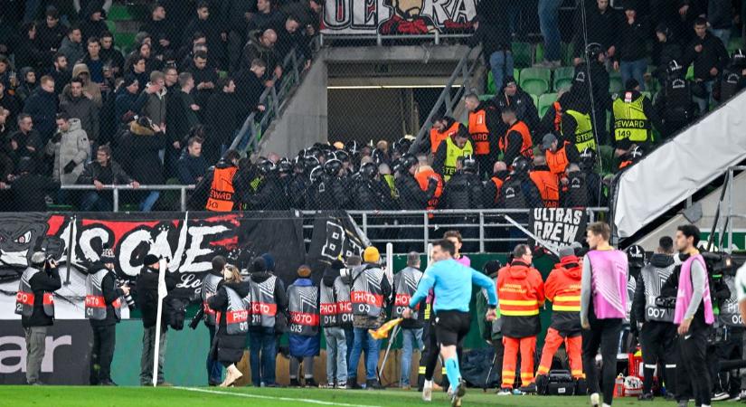 Eddig nem látott videó terjed az interneten a Ferencváros stadionjában történt brutális tömegverekedésről (VIDEÓ)