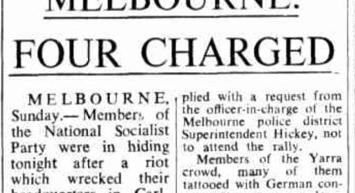 1971. január 31.: Megtámadják a Nemzeti Szocialista Párt központját Melbourne-ben