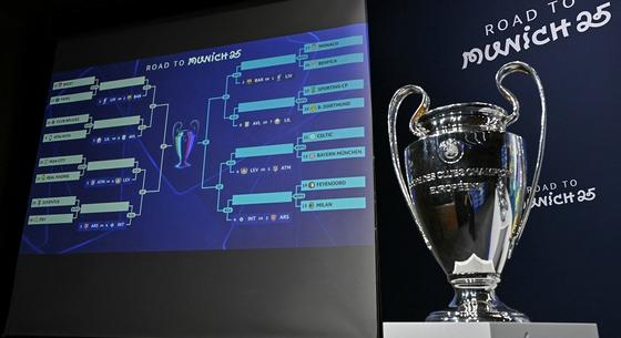 Sorsoltak a BL-ben: a Real Madrid a Manchester Cityvel vív meg a nyolcaddöntőbe jutásért