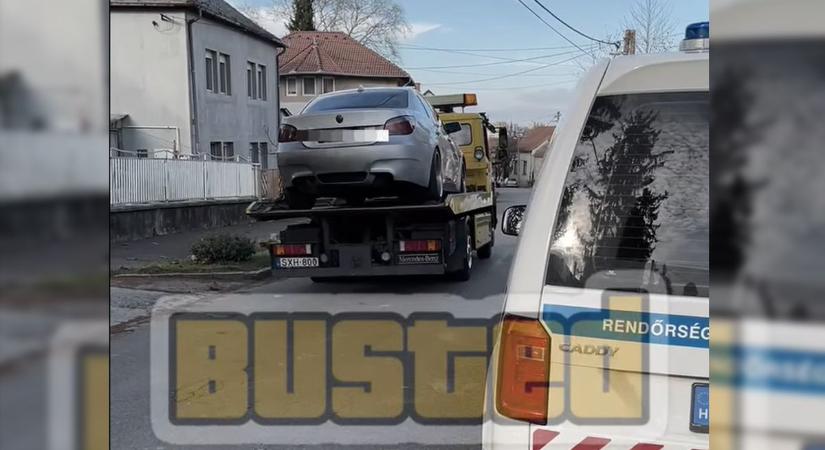 Lefoglalták a BMW-t, ami Kaposvár utcáin száguldozott