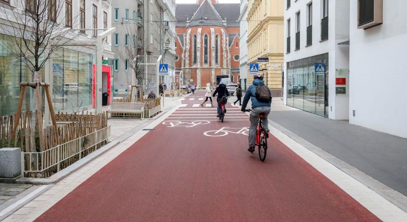 Bécs új példát mutat a kerékpáros infrastruktúra fejlesztésében