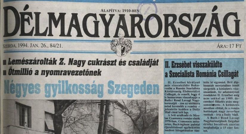 31 éve történt a szegedi cukrászdinasztia véres tragédiája