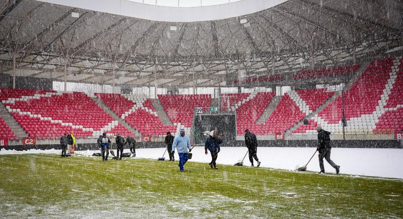 NB I: Fehérbe borult a Loki stadionja - mindent megtesznek, hogy legyen meccs