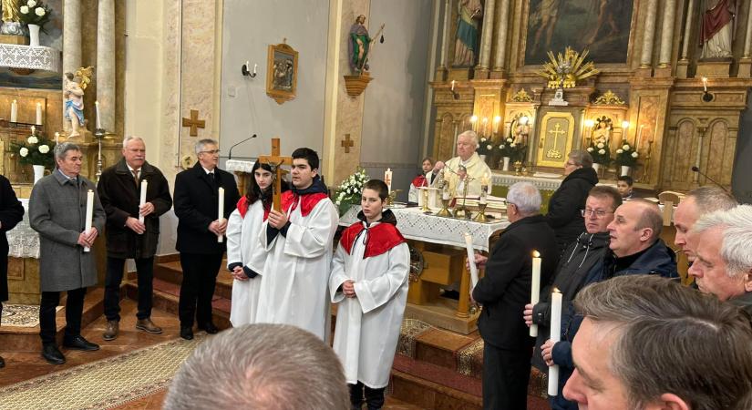 Felújított római katolikus templomot adtak át Horvátzsidányban