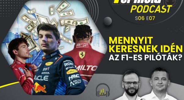 Podcast: Mennyit keresnek idén az F1-es pilóták?